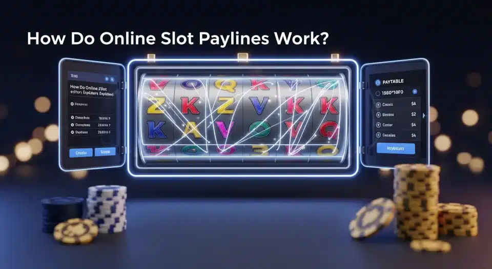 How do online slot paylines work