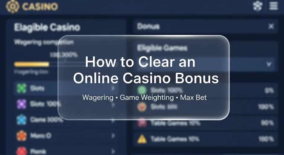How to clear an online casino bonus