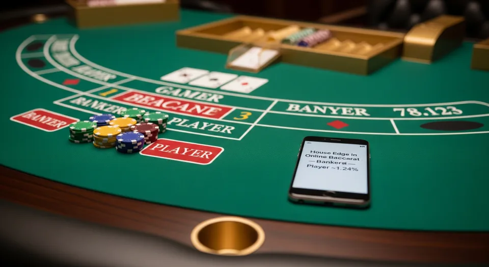 house edge in online baccarat